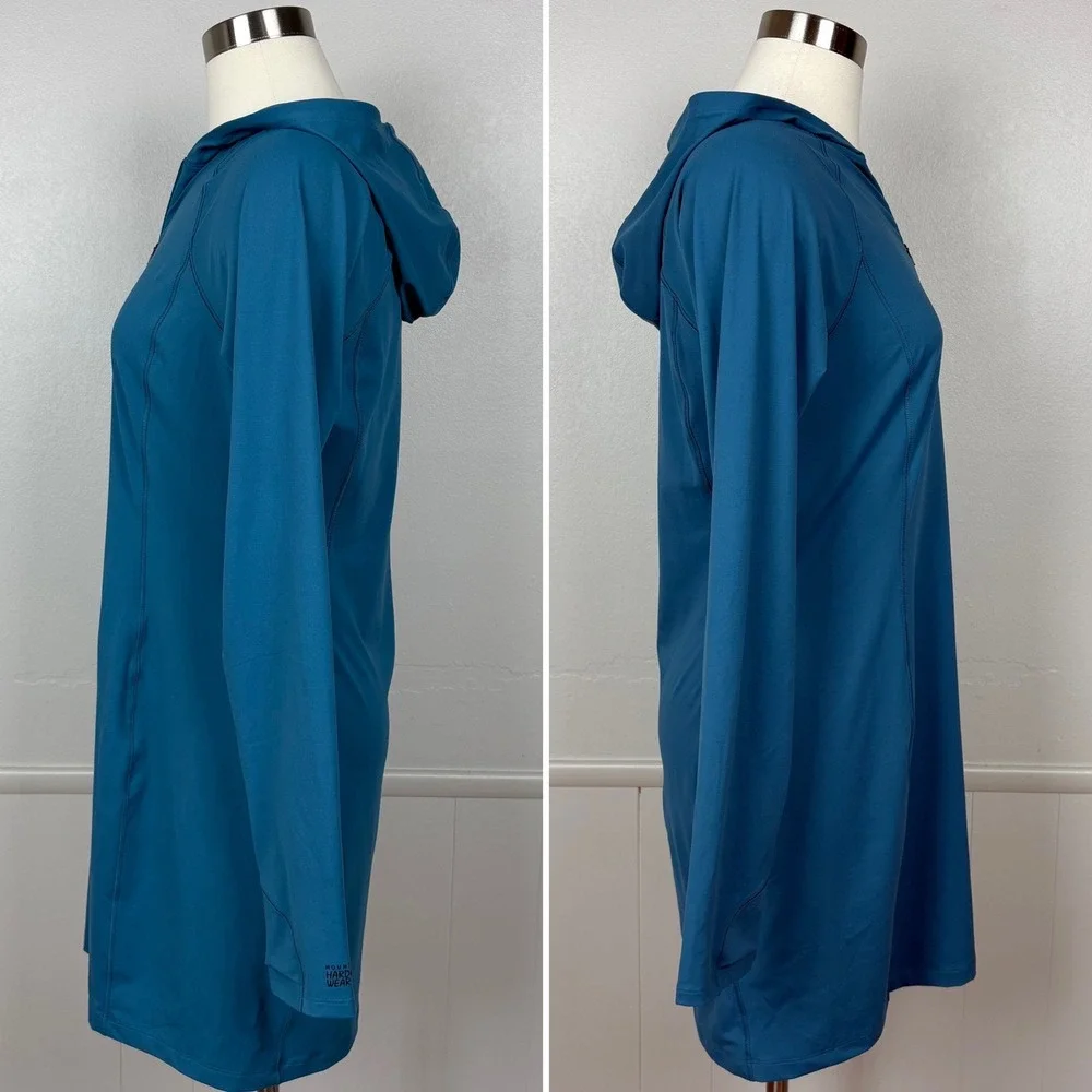 Mountain Hardwear Womens Crater Lake Dress NWT Sz M Baltic Blue Long Sleeve UPF - Picture 7 of 15